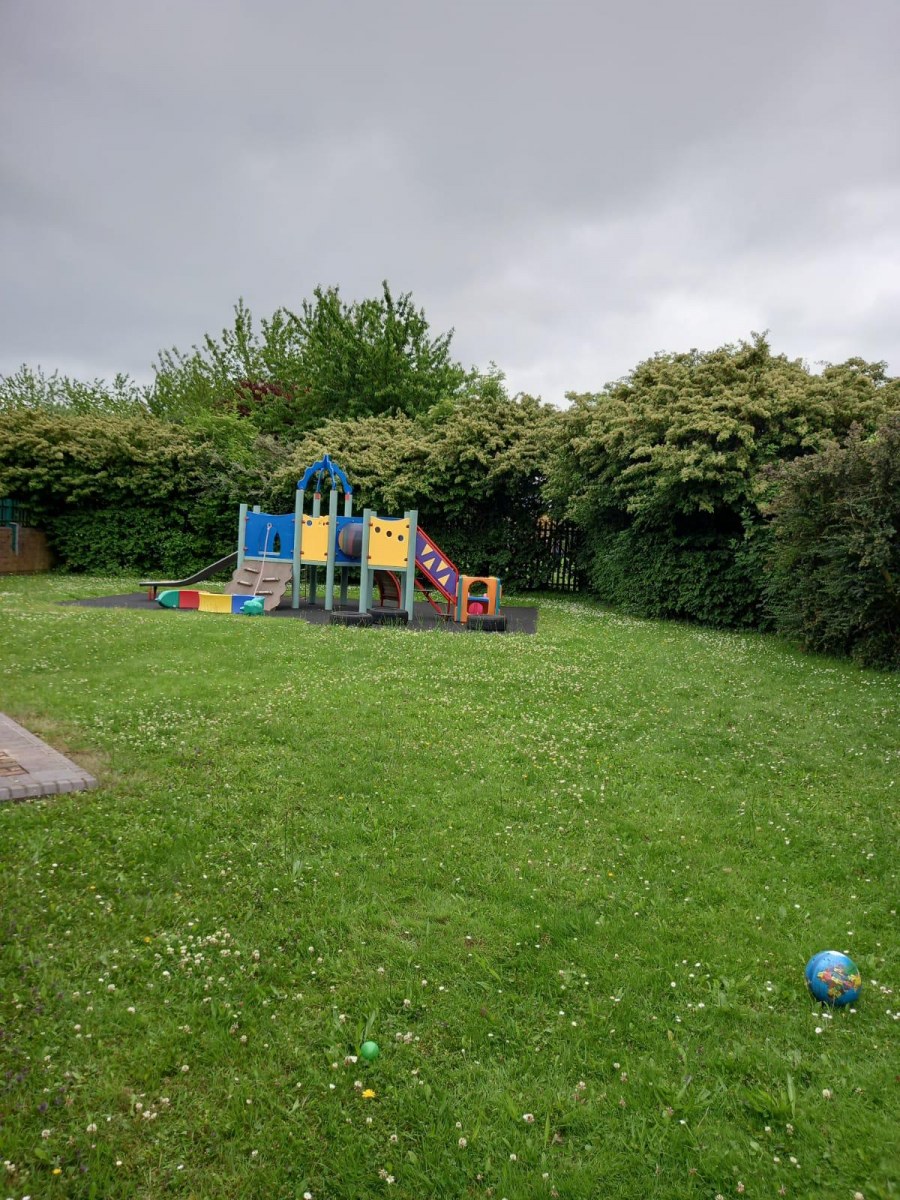 Outside play at Wigmore Under Fives pre-school, Luton