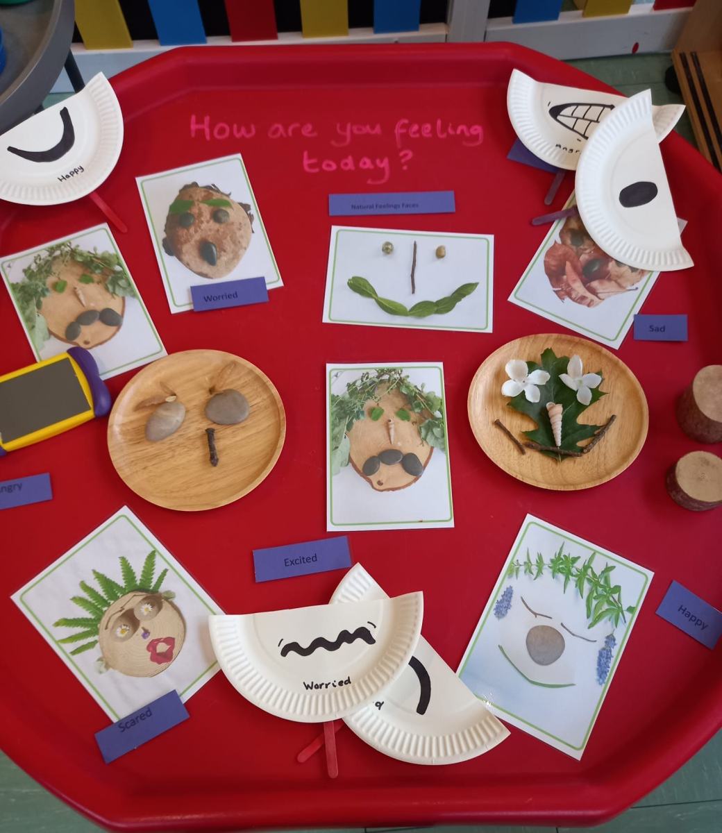 Talking about feelings at Wigmore Under Fives pre-school, Luton