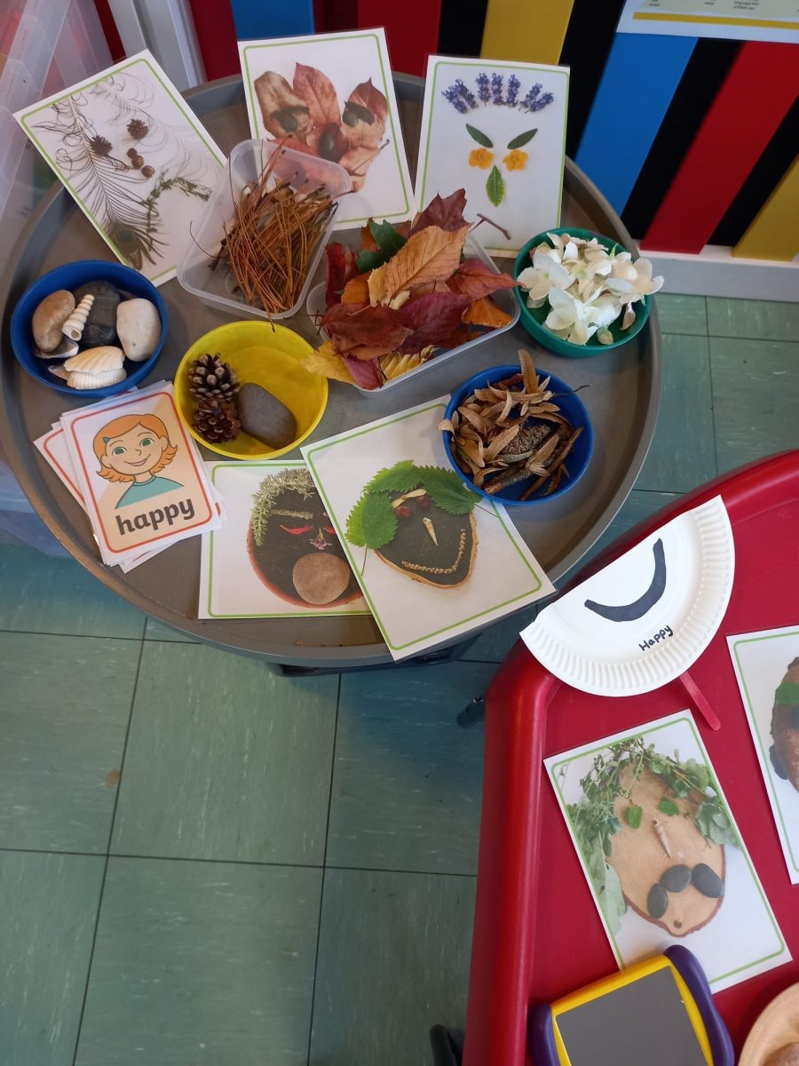 Talking about feelings at Wigmore Under Fives pre-school, Luton